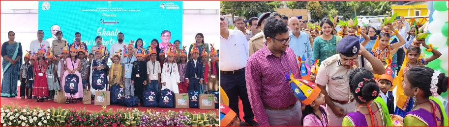 કચીગામની નવી સરકારી શાળામાં પ્રવેશોત્સવ ઉજવાયો