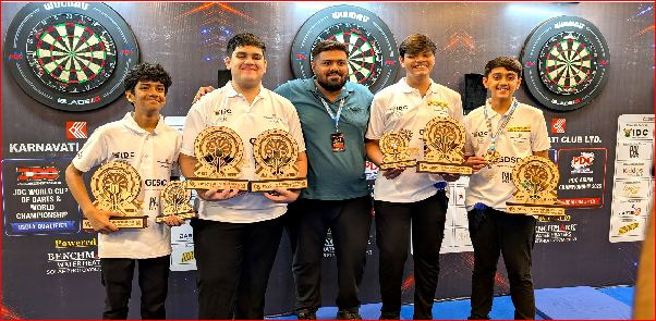 ધરમપુરના કોચના માર્ગદર્શનમાં વિદ્યાર્થી નેશનલ ડાર્ટ્સ ચેમ્પિયન બન્યો