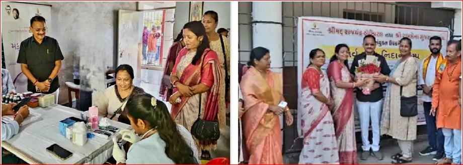 ઝરોલીમાં શ્રીમદ્ રાજચંદ્ર હોસ્પિટલ દ્વારા સર્વરોગ નિદાન કેમ્પ યોજાયો